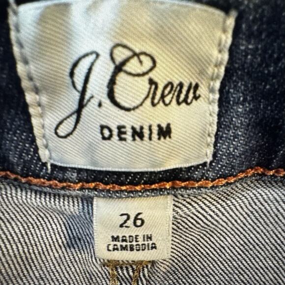 J Crew Re-Imagined Vintage Size 26 Womens 9" Straight Jeans Dark Wash Denim - Picture 5 of 10